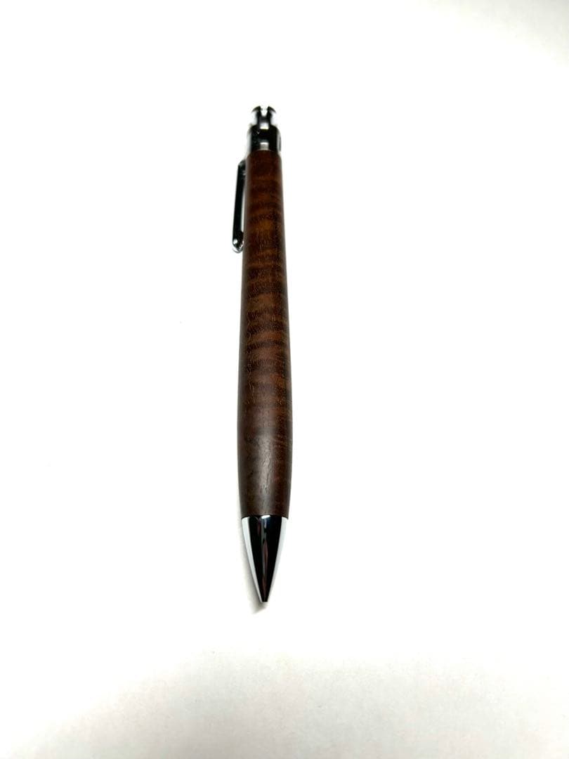 新品未使用　工房楔　ペンシル楔　ウォールナット縮み杢　シャーペン　固定式口金付き