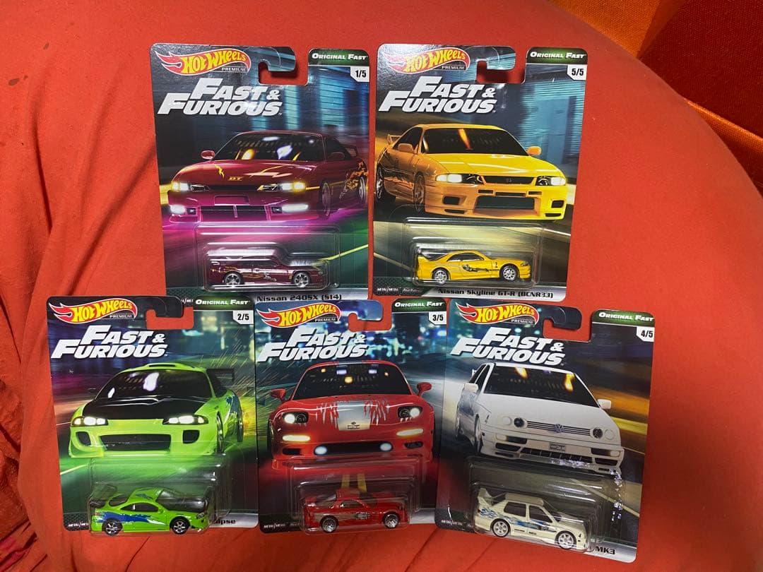 ホットウィール ワイルドスピード 5台セット