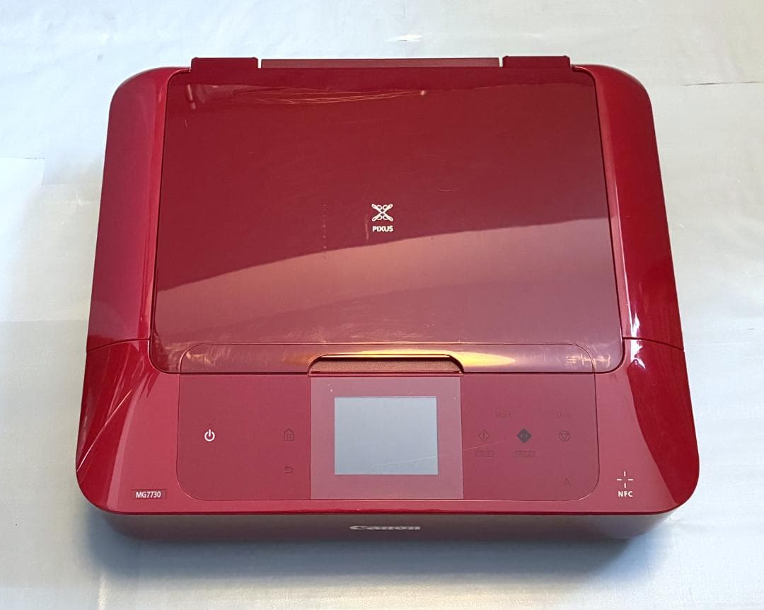 【動作OK！！】Canon　キャノン　プリンタ　MG7730　レッド　①