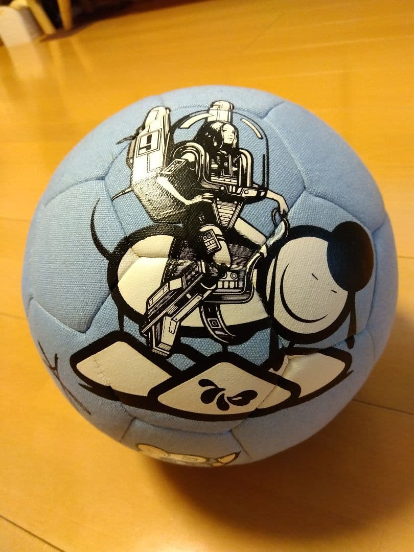 MONTA オリジナルストリートサッカーボール 水色