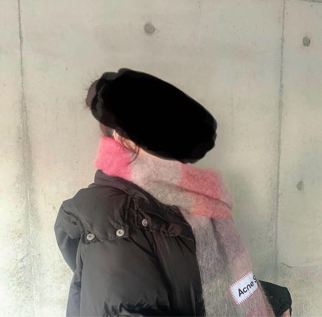 Acne Studios チェック柄マフラー 250x28cm