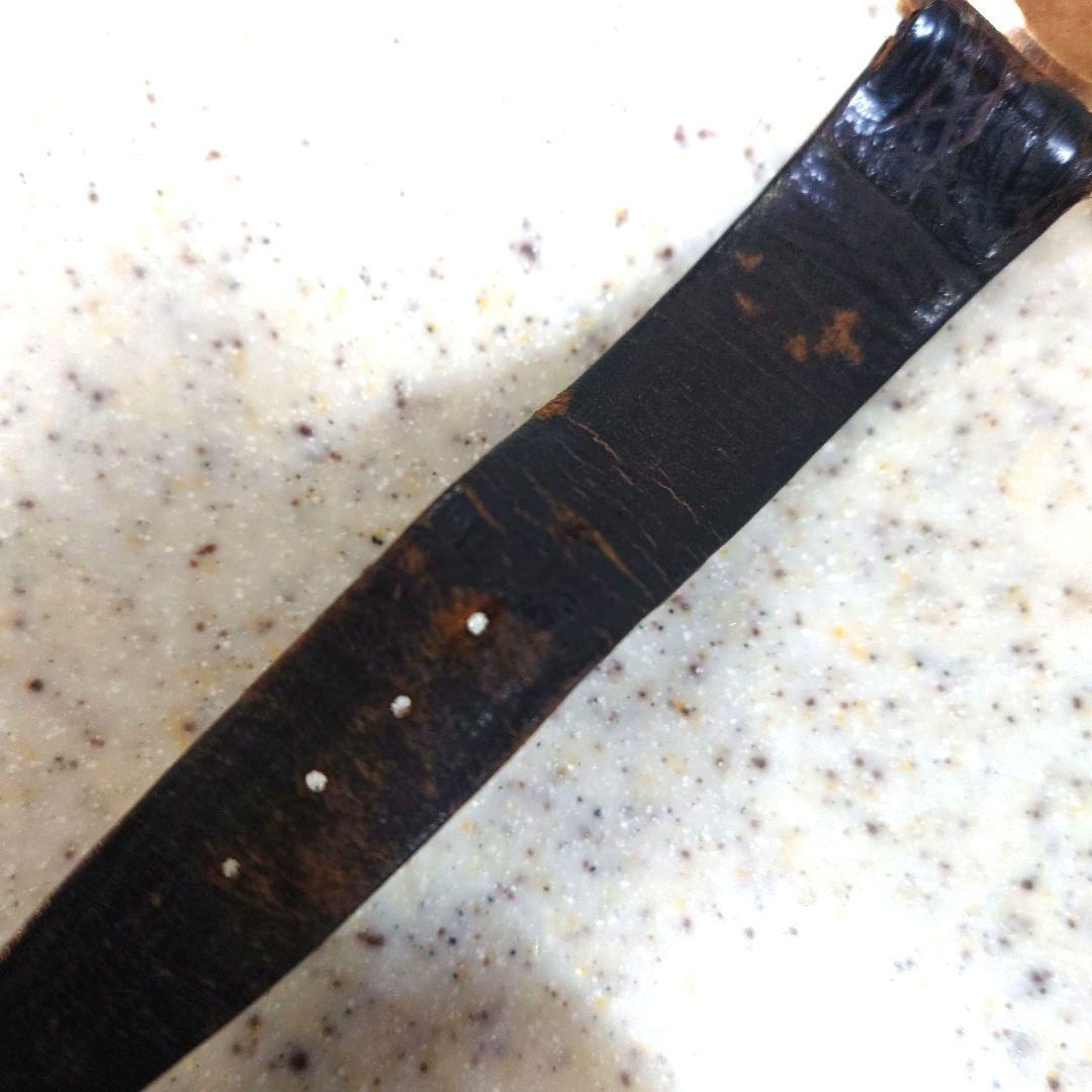 T*1様 【BUREN　SWISS製】 手巻き時計 ゴールドケースワニ皮ベルトア