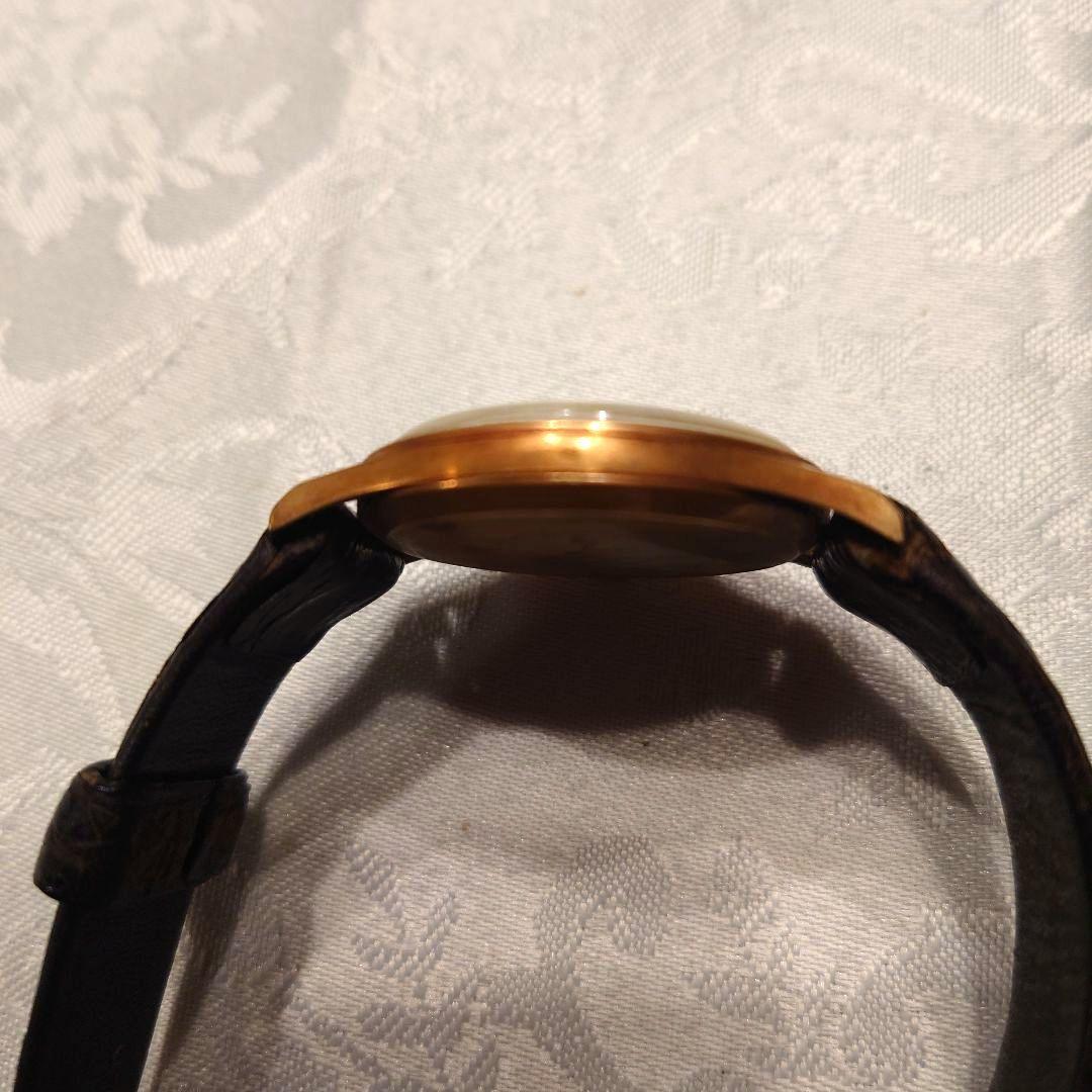 T*1様 【BUREN　SWISS製】 手巻き時計 ゴールドケースワニ皮ベルトア