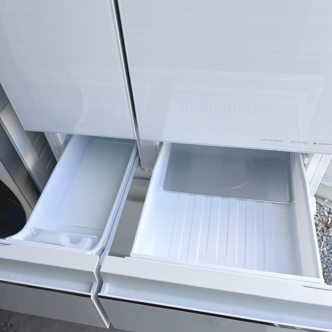 取付無料！パナソニックはやうま冷凍エコナビ搭載木目調ホワイト大型冷蔵庫！洗濯機