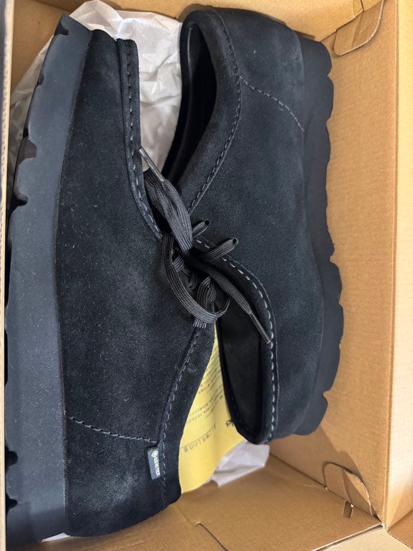 Clarks Wallabee GTX 黒スエード UK8.0 / 26.0cm
