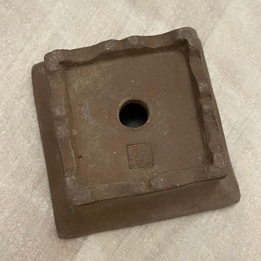 盆栽鉢 ミニ盆栽 鉢 豆盆栽 骨董品 陶芸品 四角