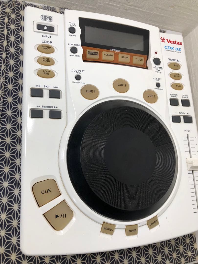 VESTAX ベスタクス　CDX-05 白　純正電源ケーブル付属