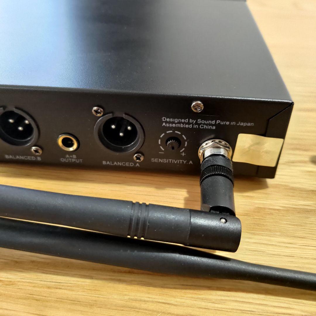 【美品】サウンドピュア　8011II ワイヤレスマイク2本　SP-WH01