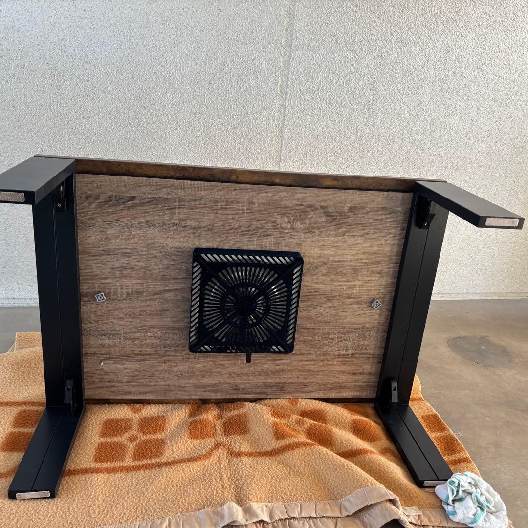 モダンリビングコタツ102cm こたつテーブル 長方形 ヴィンテージブラウン