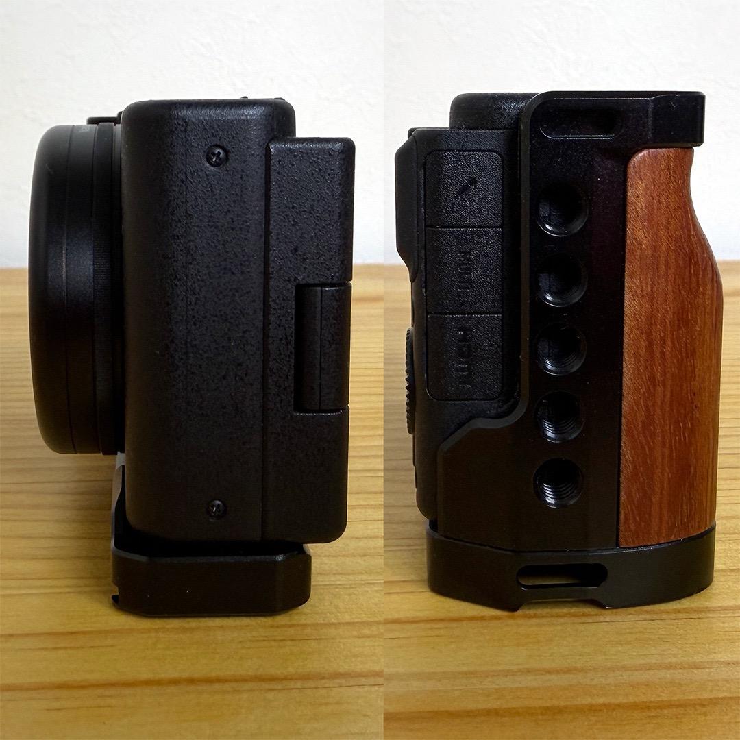 SONY VLOGCAM ZV-1G ＋ SmallRig木製カメラリグ付き