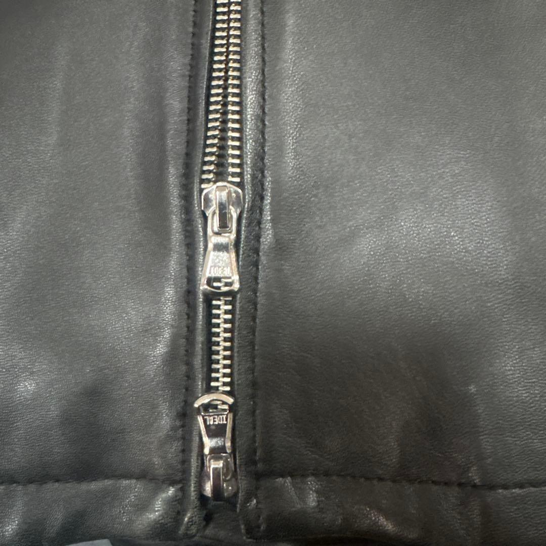 BEAUTY&YOUTH シングルライダース　L　ラムレザー　ブラック