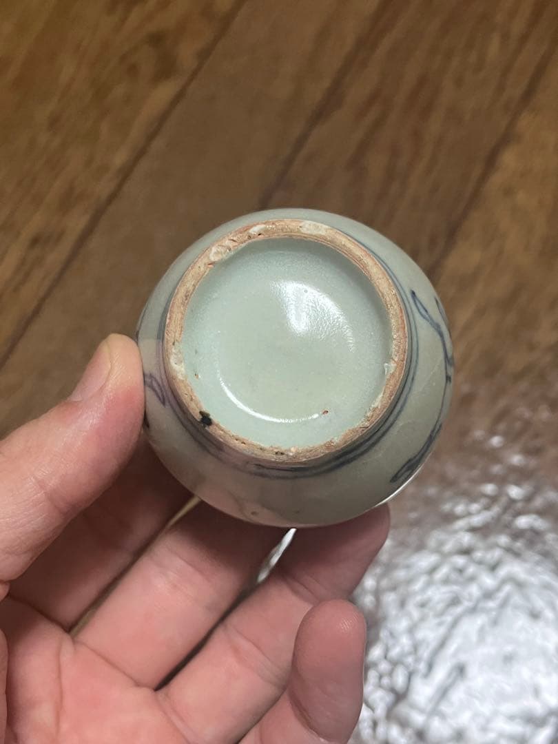 古染付　小壷　小壺　麒麟　香炉　初期伊万里　李朝　民藝　民芸　安南