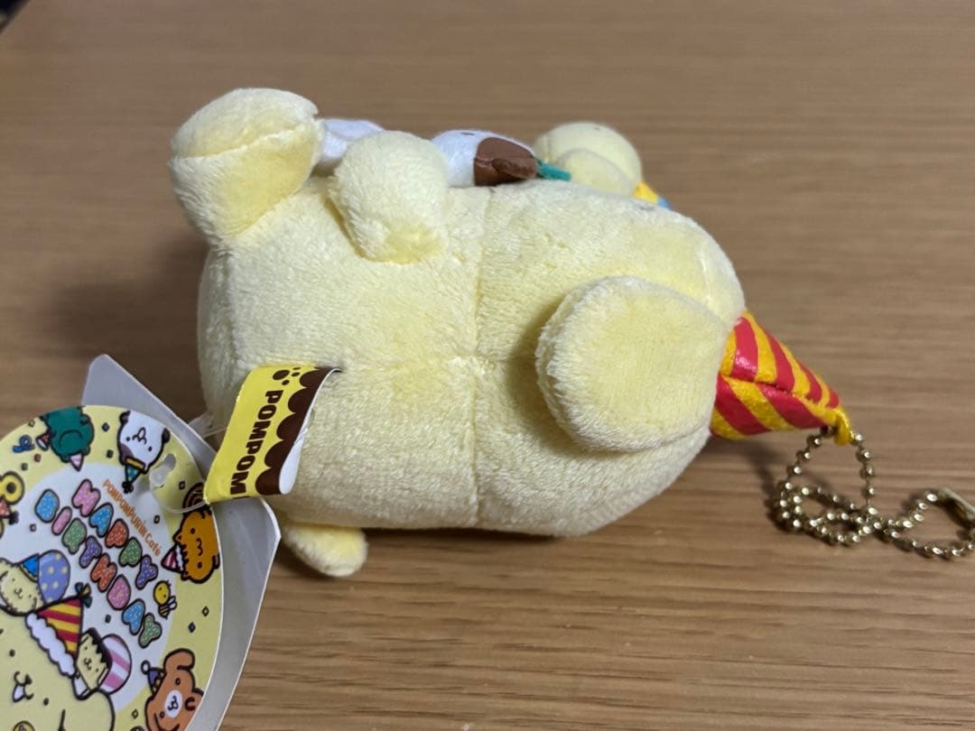 激レア　ポムポムプリンカフェ バースデー 誕生日 ボールチェーンマスコット　#1