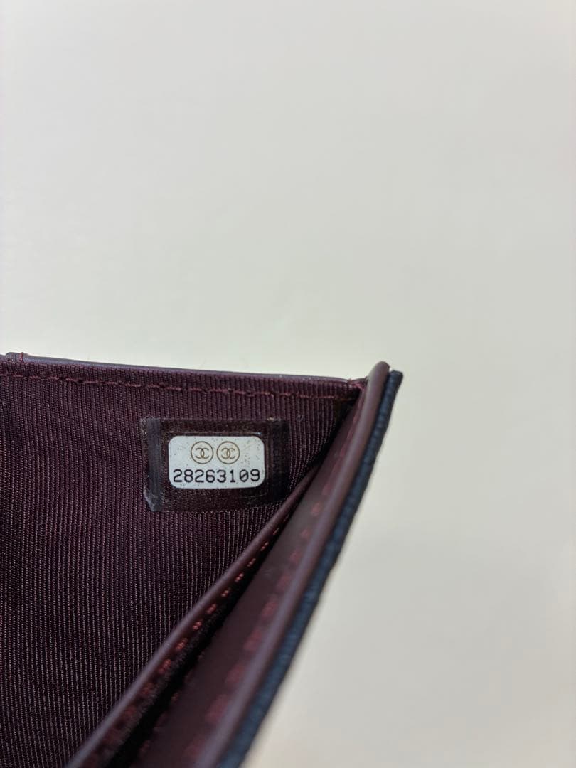 CHANEL シャネル 三つ折財布 キャビアスキン ミニ財布 ブラック 正規品