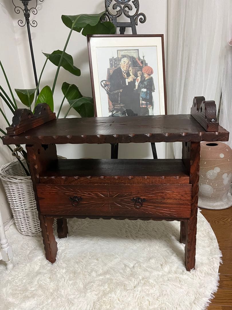 和製ヴィンテージ サイドテーブル　ナイトテーブル