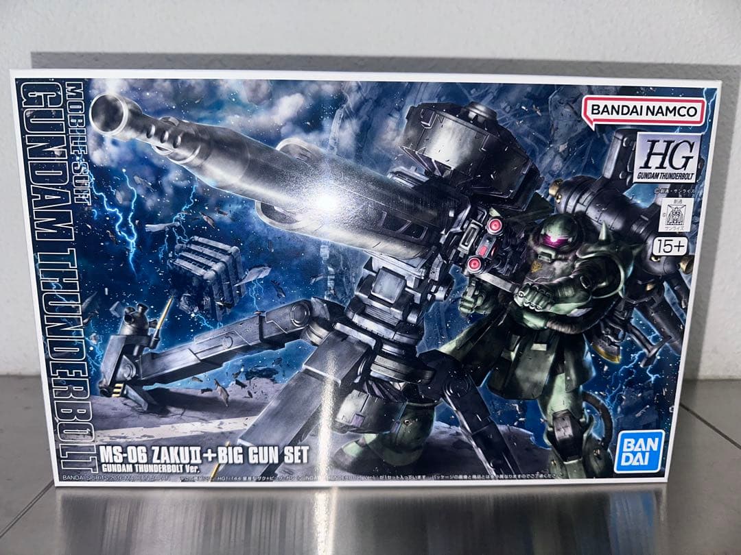 【新品未組立】HG 1/144 量産型ザク+ビッグ・ガンセット(サンダーボルト)