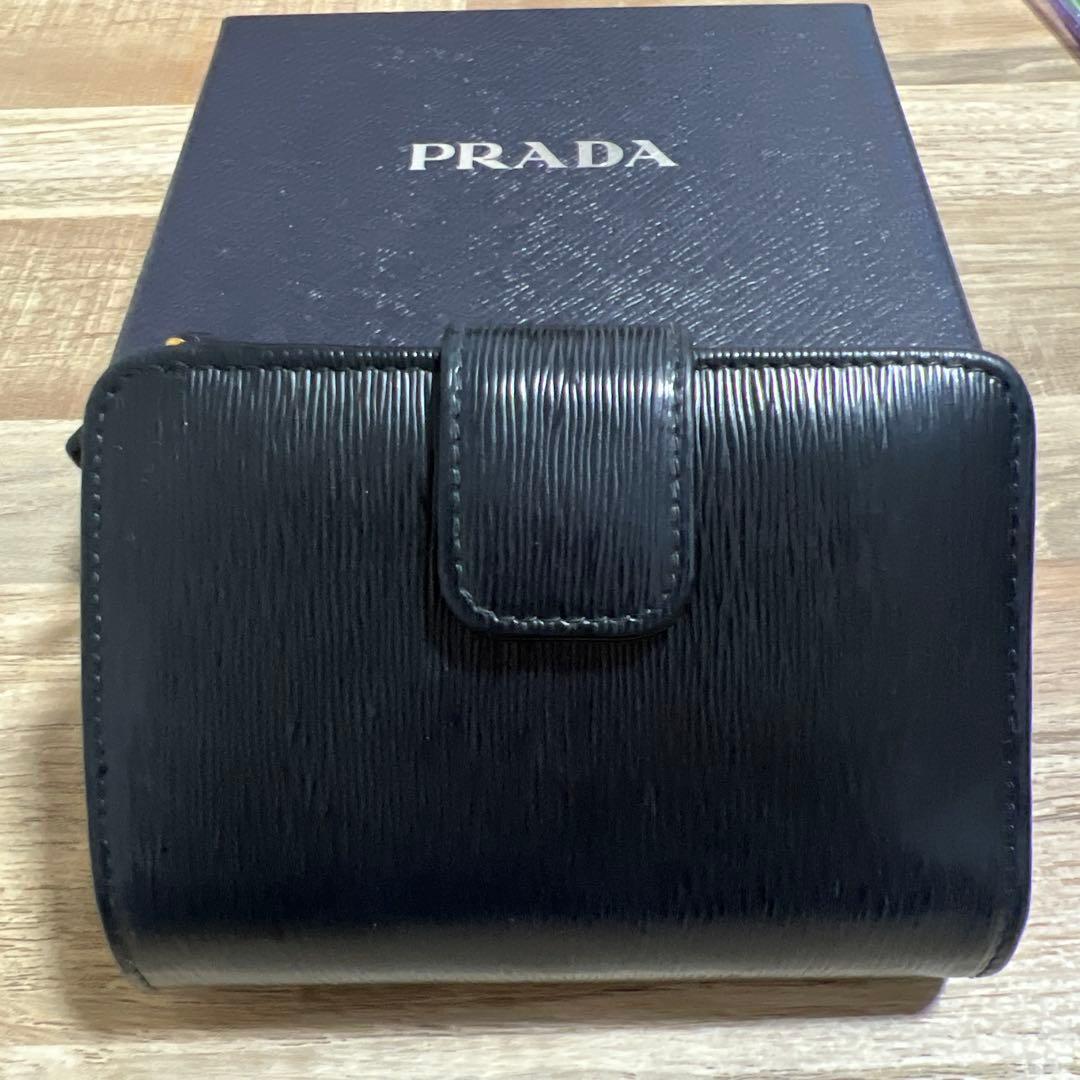 PRADA 財布　サフィアーノ　バイカラー　お買い得　美品
