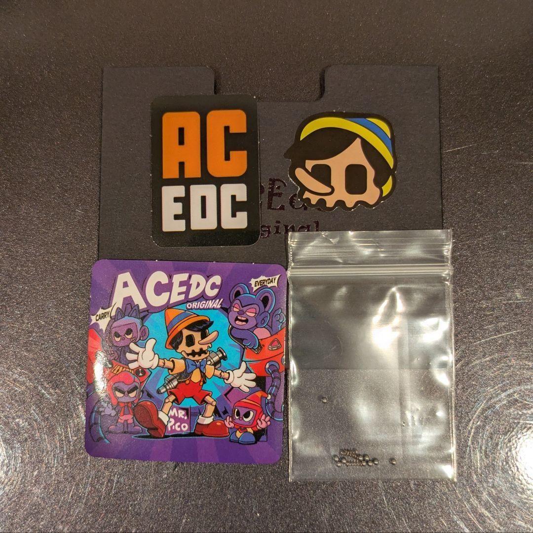 「正規品」ACEdc メカニカルリング　チタン製　フィジェットトイ　EDC