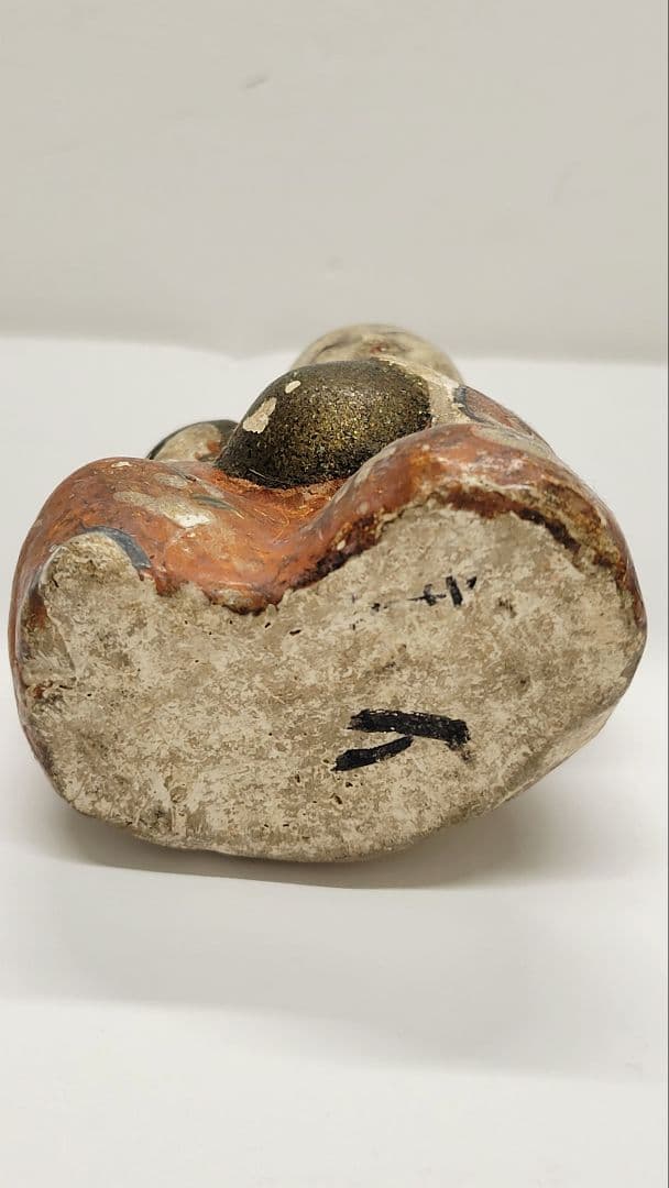 おめでたい② お正月玄関に 江戸時代 瓢箪持ち童子 土人形 郷土玩具