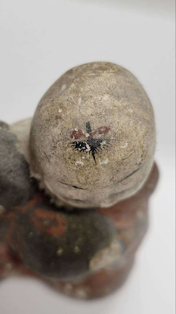 おめでたい② お正月玄関に 江戸時代 瓢箪持ち童子 土人形 郷土玩具