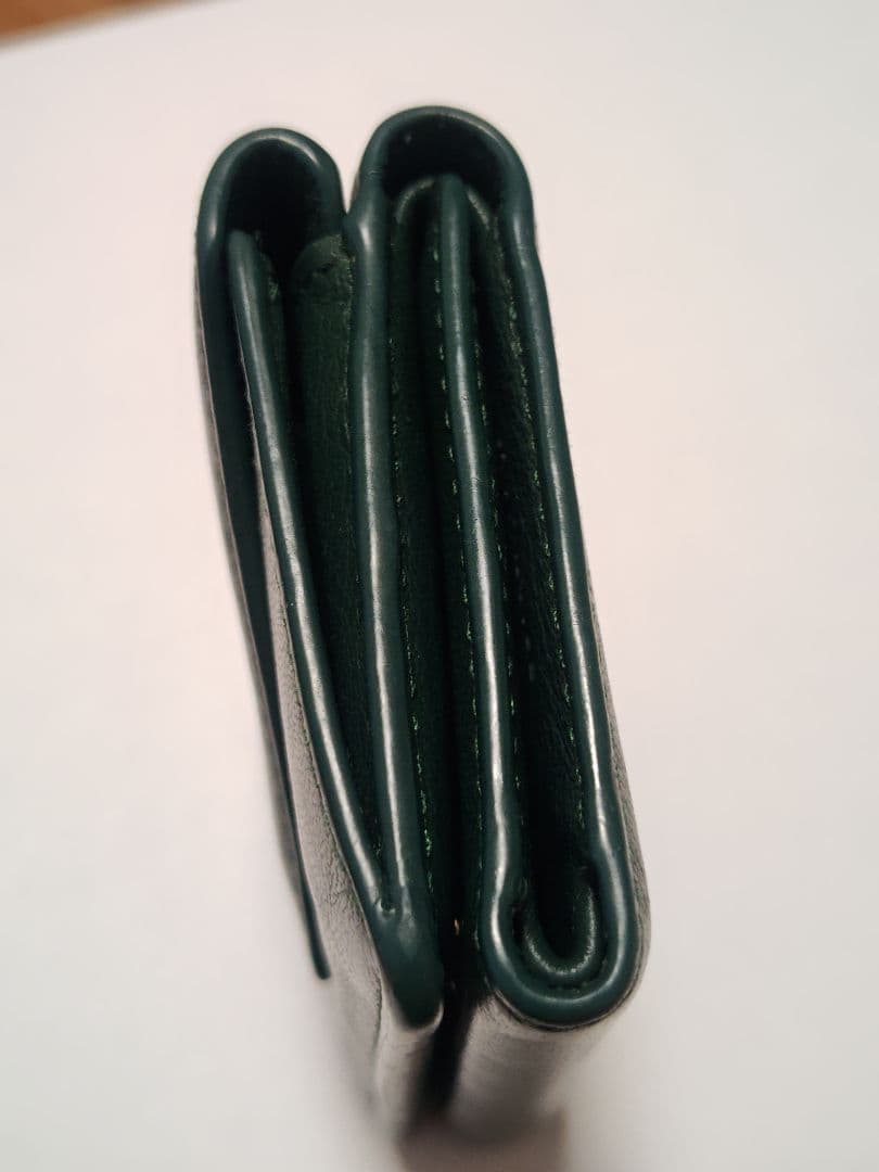 ★BALENCIAGA★ペーパーミニウォレット★グリーン★三つ折り財布★