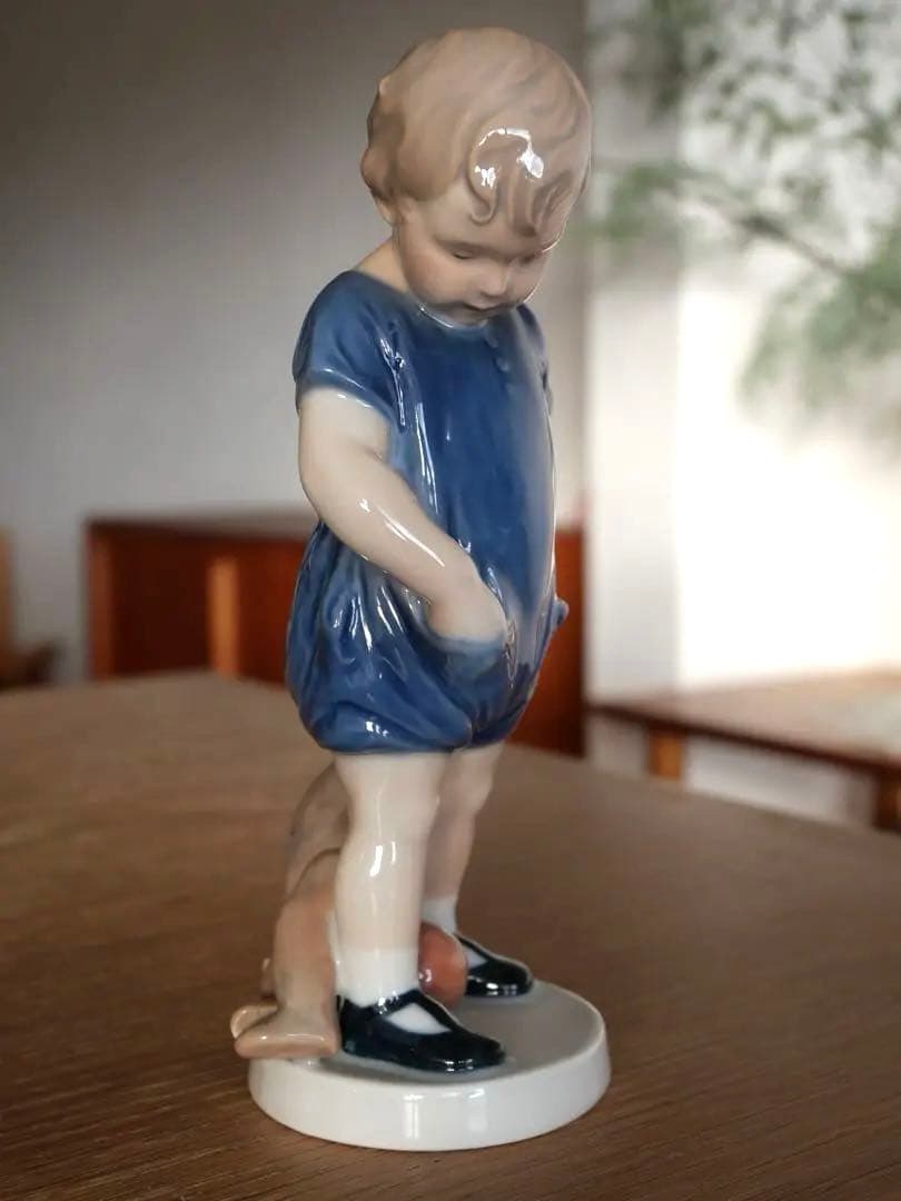 ロイヤルコペンハーゲン テディベア 男の子 フィギュリン