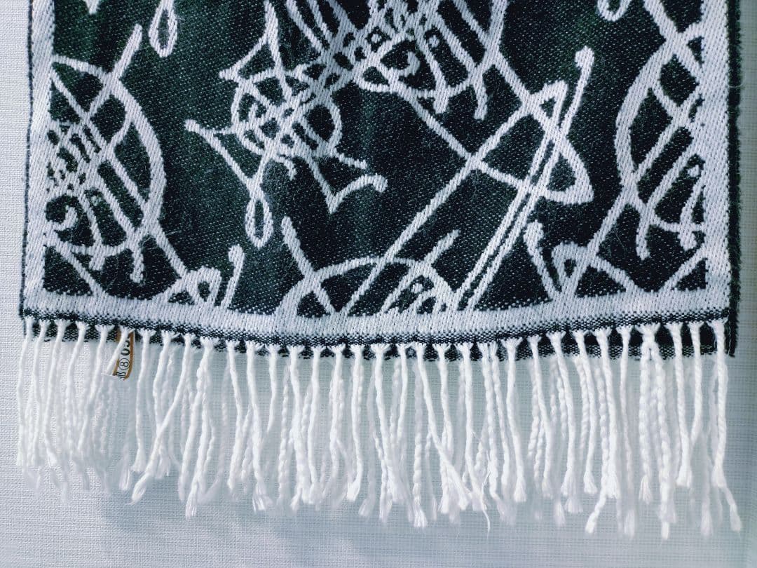 Vivienne Westwood グレー ブラック マフラー　オーブ　ロゴ総柄