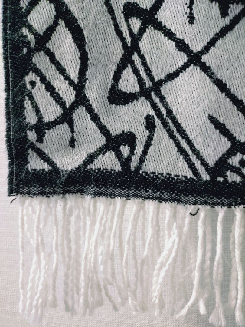 Vivienne Westwood グレー ブラック マフラー　オーブ　ロゴ総柄