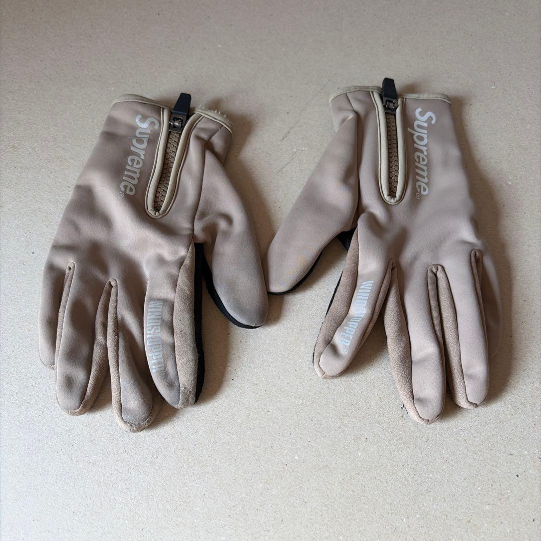 小物 Supreme WINDSTOPPER Zip Gloves Taupe