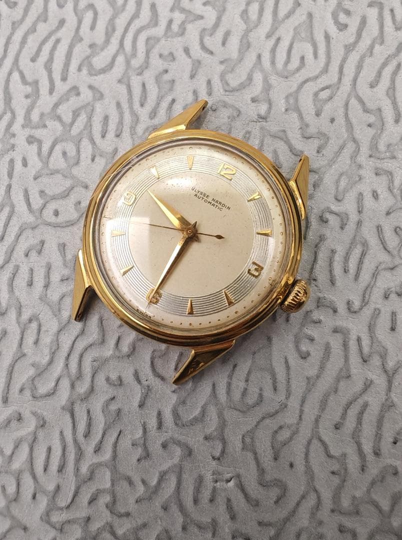 ULYSSE NARDIN 18K刻印 自動巻 腕時計 動作良好