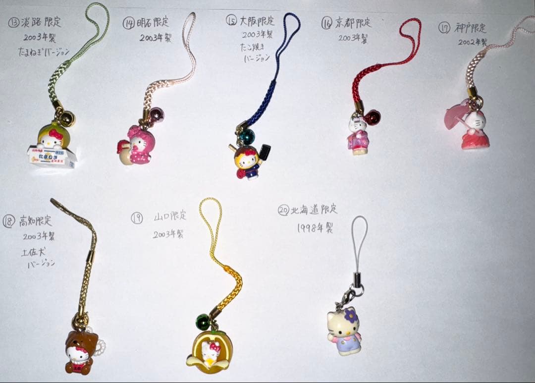 ★激レア★ まとめ売り　ご当地キティ　ハローキティ　根付け