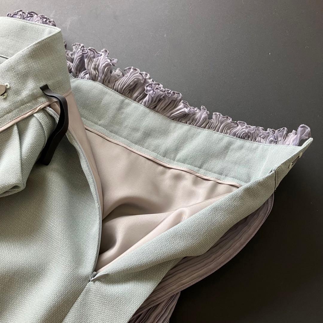 新品 ADEAM アシンメトリー スカート/size0/フォクシー/プリーツ