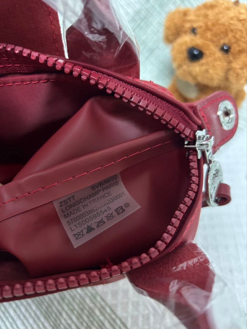《LONGCHAMP》プリアージュ トップハンドバッグ　XS/赤