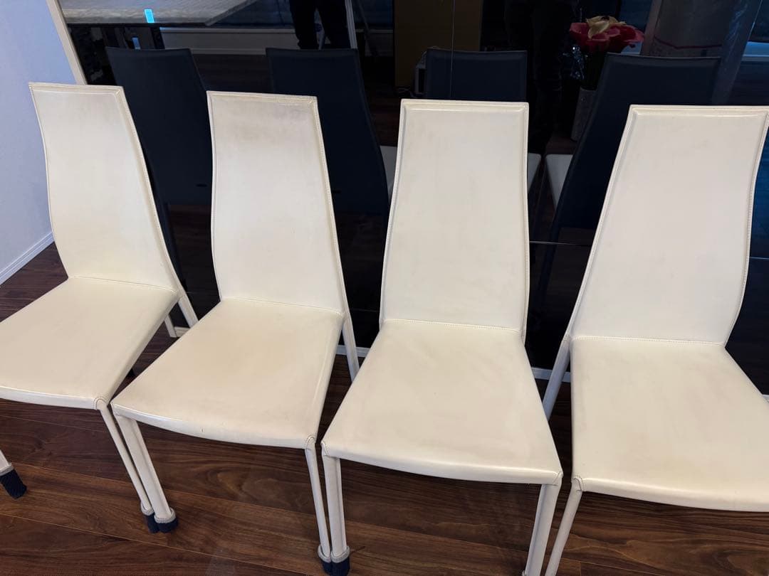 引取限定 カッテラン ダイニング テーブル チェア 4脚