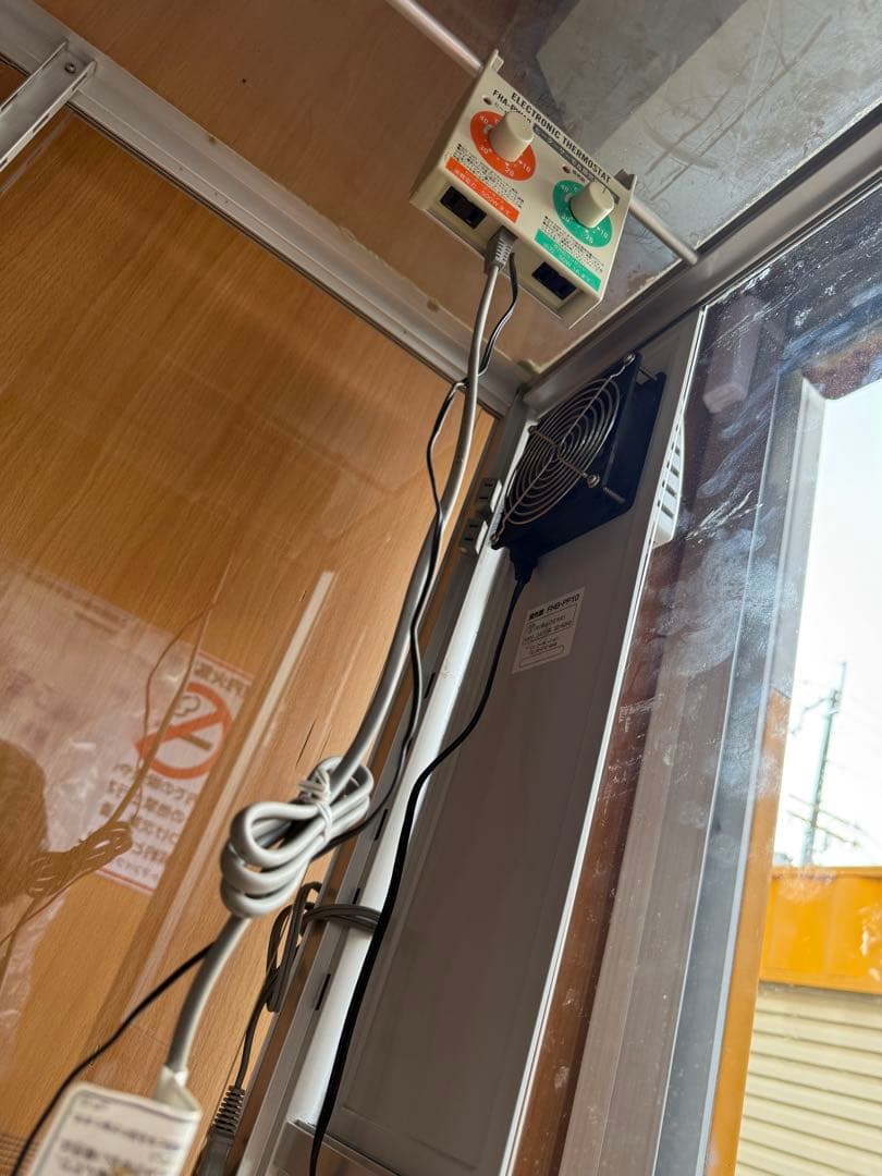 ガラス温室　FHB-1508S サーモ+専用換気扇付き