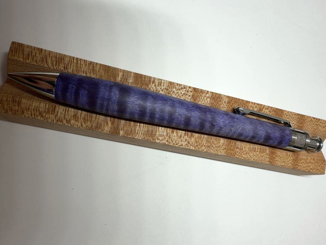 工房楔　スタビライズドウッド　栃ちぢみ杢　ペンシル楔シャープペンシル 0.7mm