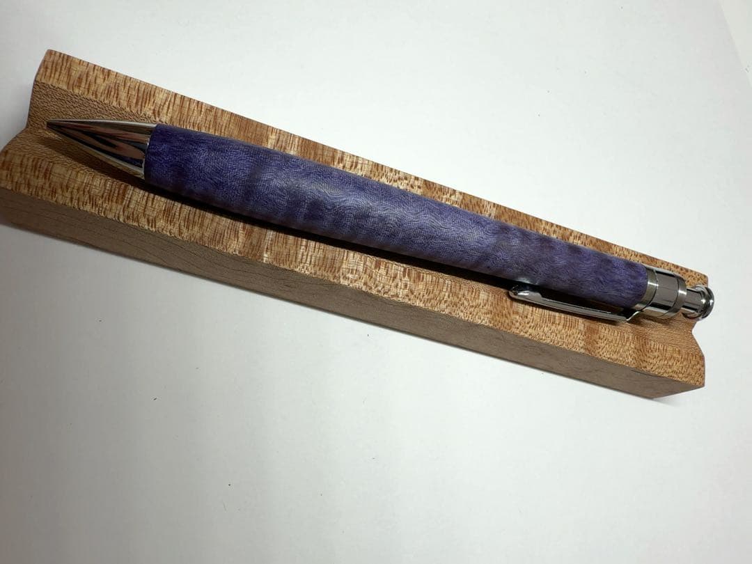 工房楔　スタビライズドウッド　栃ちぢみ杢　ペンシル楔シャープペンシル 0.7mm