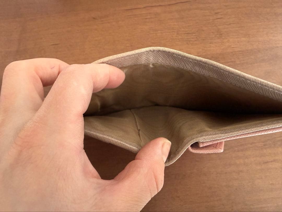 PRADA 二つ折り財布 Saffiano Multic Cipria