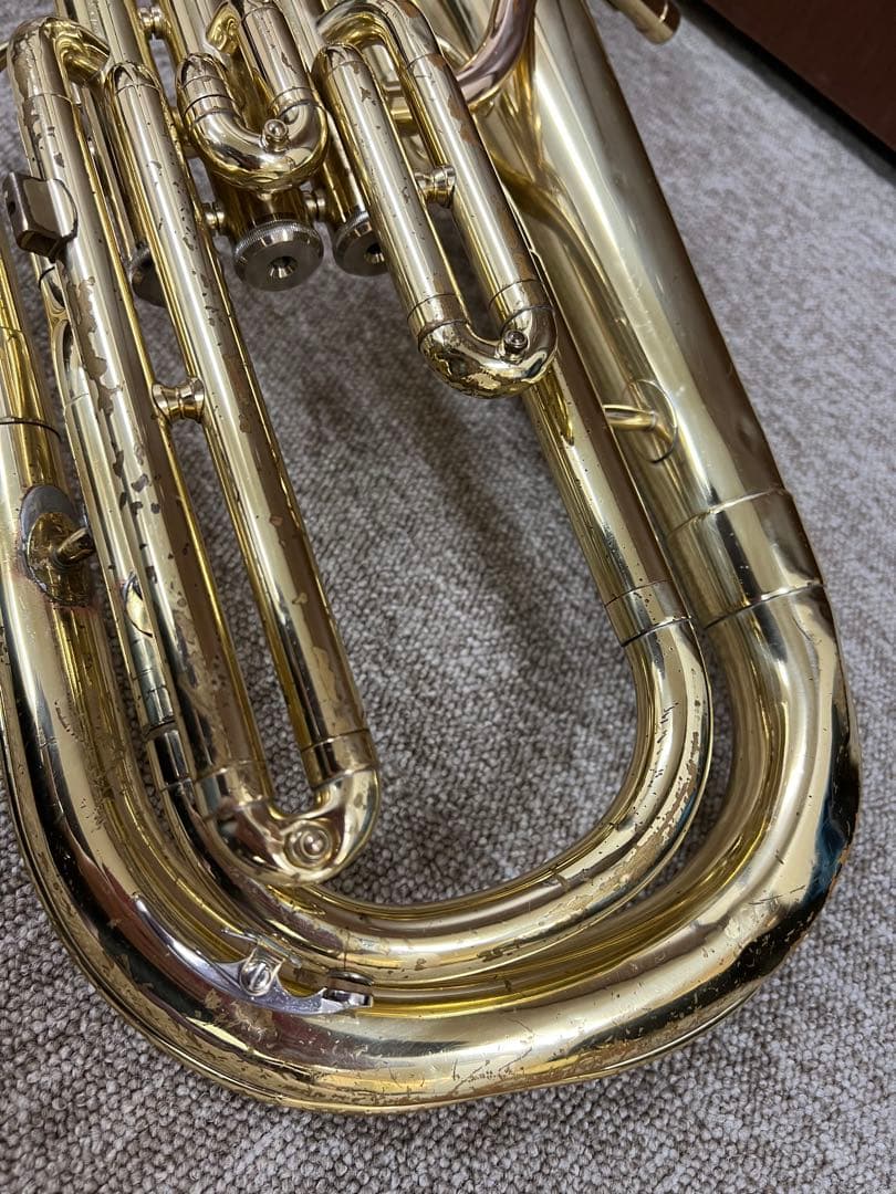 YAMAHA アルトホルン YAH-202 ラッカー仕上げ　現状品　ケース付き