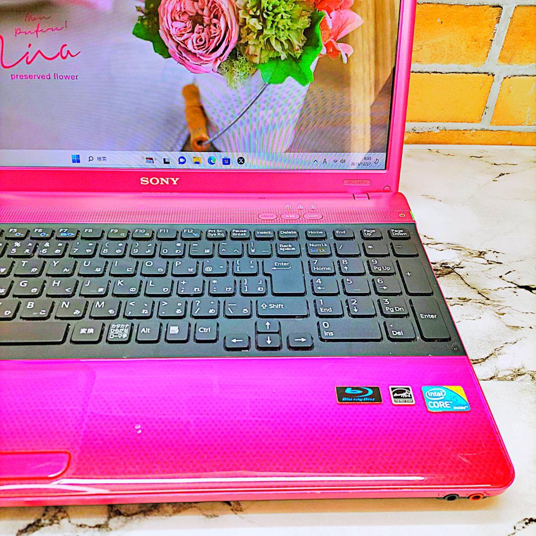 レアなピンク❤️ノートパソコン❣️Core-i5☘️爆速SSD✨メモリ8G