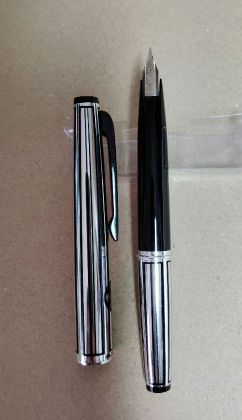 万年筆　プラチナ　14KWG　太字