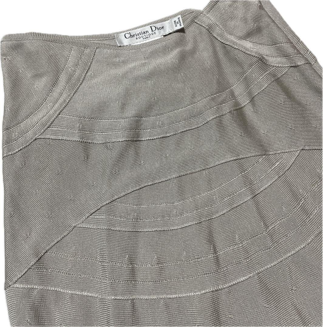⑫美品 クリスチャンディオール ガリアーノ期 スカート シルク100%