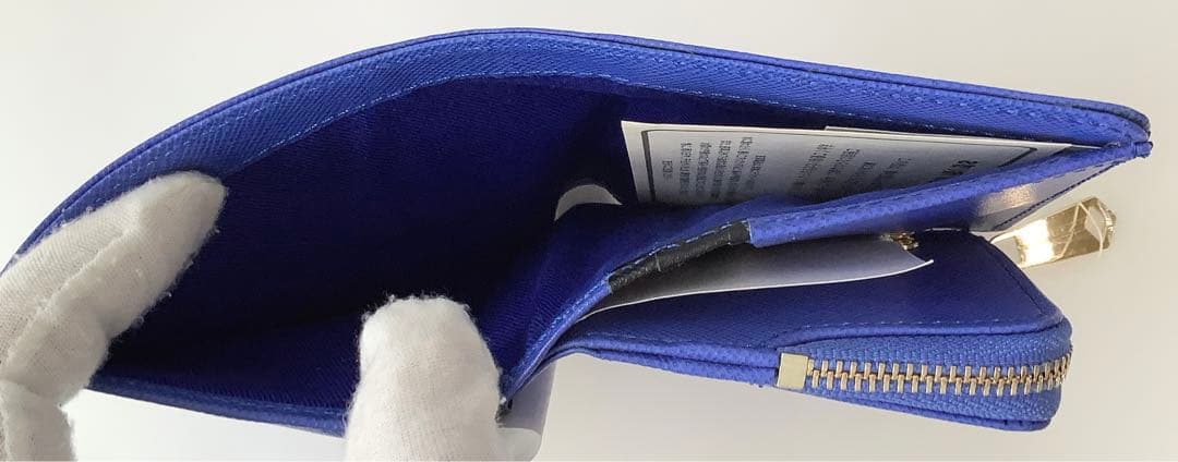 チャタロウ様★新品★ポールスミス★スミシーハートLファスナー２つ折り財布★ブルー