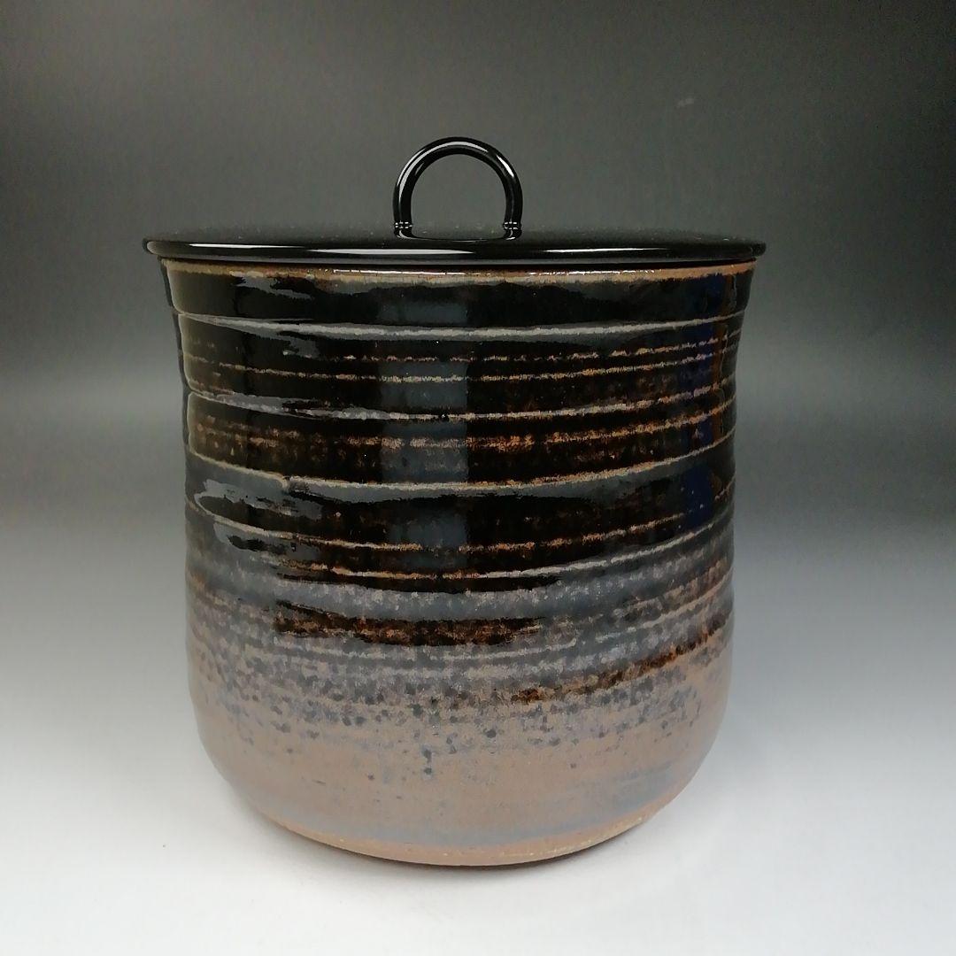 Ｔ７６４　水指　『古瀬戸一重口　水指』『廉な 作』　共箱　茶道具