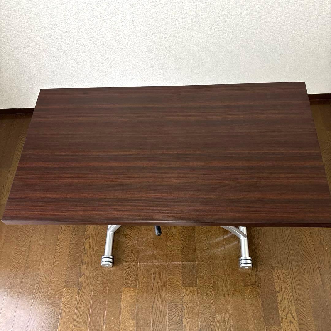 【美品】OZZIO サリスカンディ 昇降式テーブル 天板拡張 油圧式