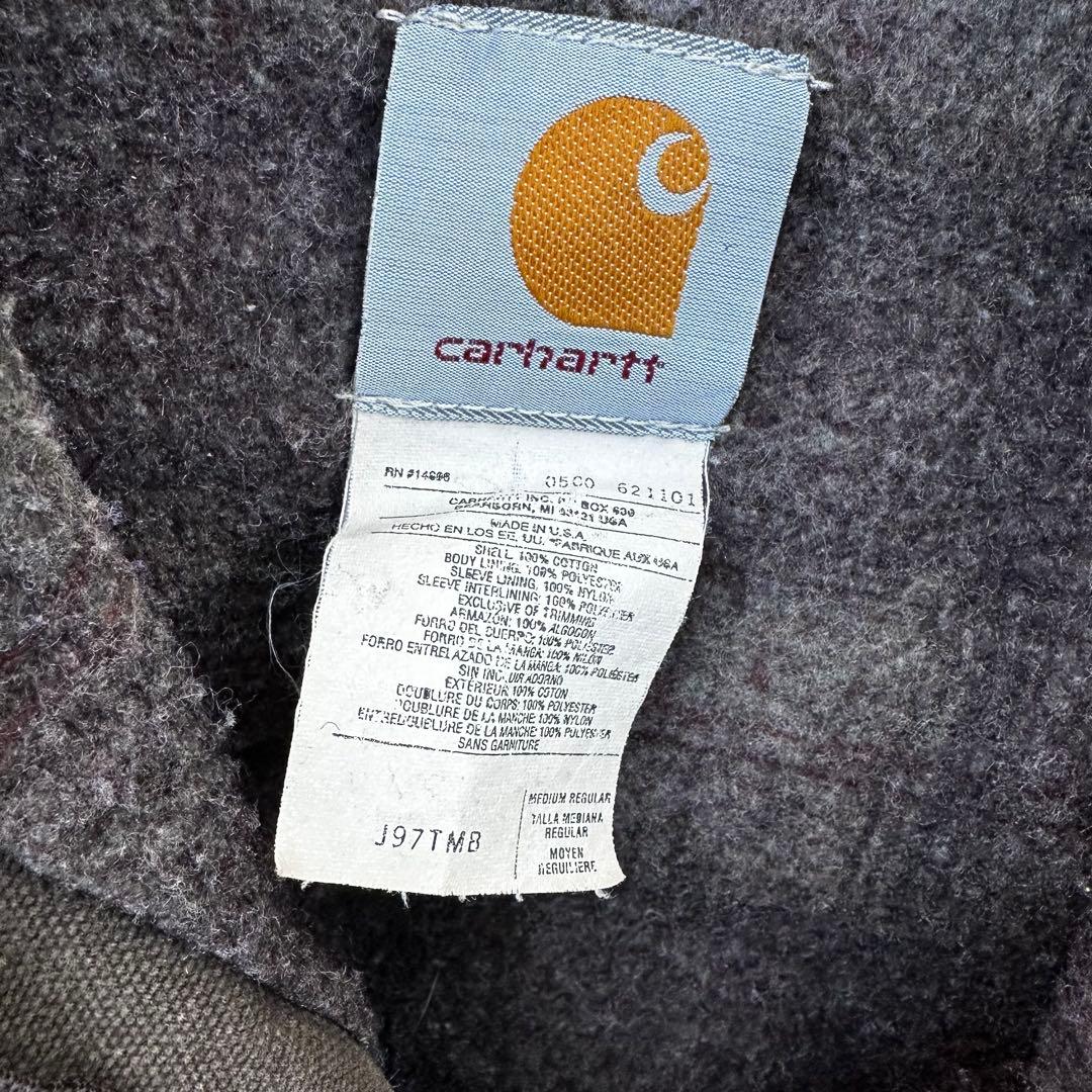 超希少 usa製 カーハート デトロイトジャケット ビッグ革パッチ ティンバー