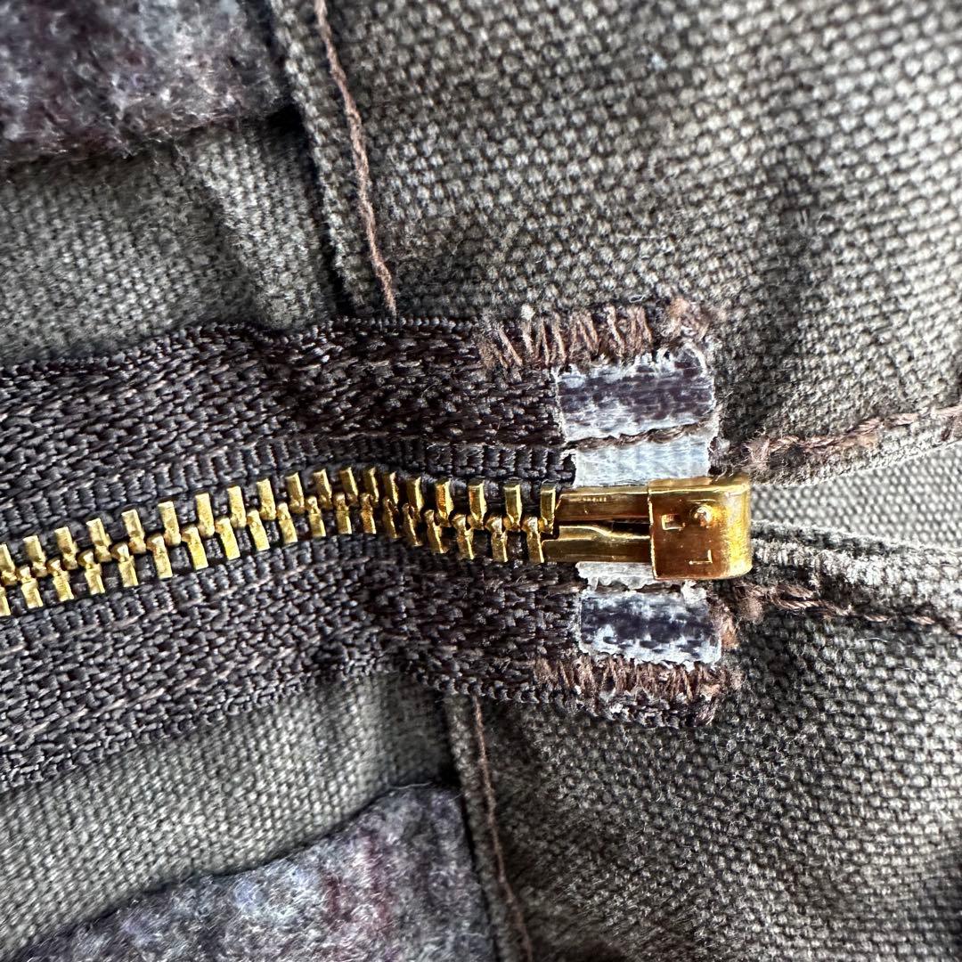 超希少 usa製 カーハート デトロイトジャケット ビッグ革パッチ ティンバー