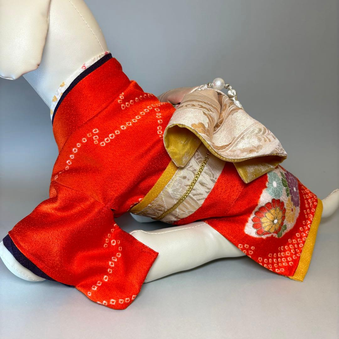 小型犬　本格正絹犬着物  Sサイズ