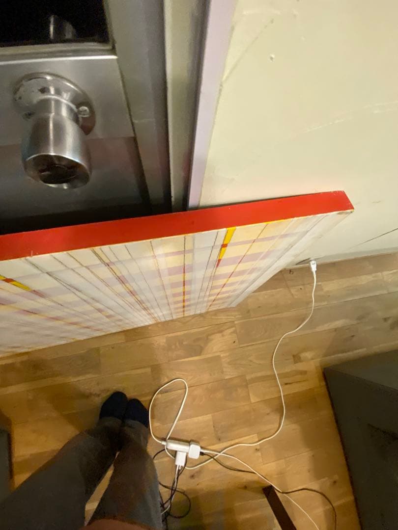 未鑑定品　松尾　栄太郎作　向こう側の線　定価24万