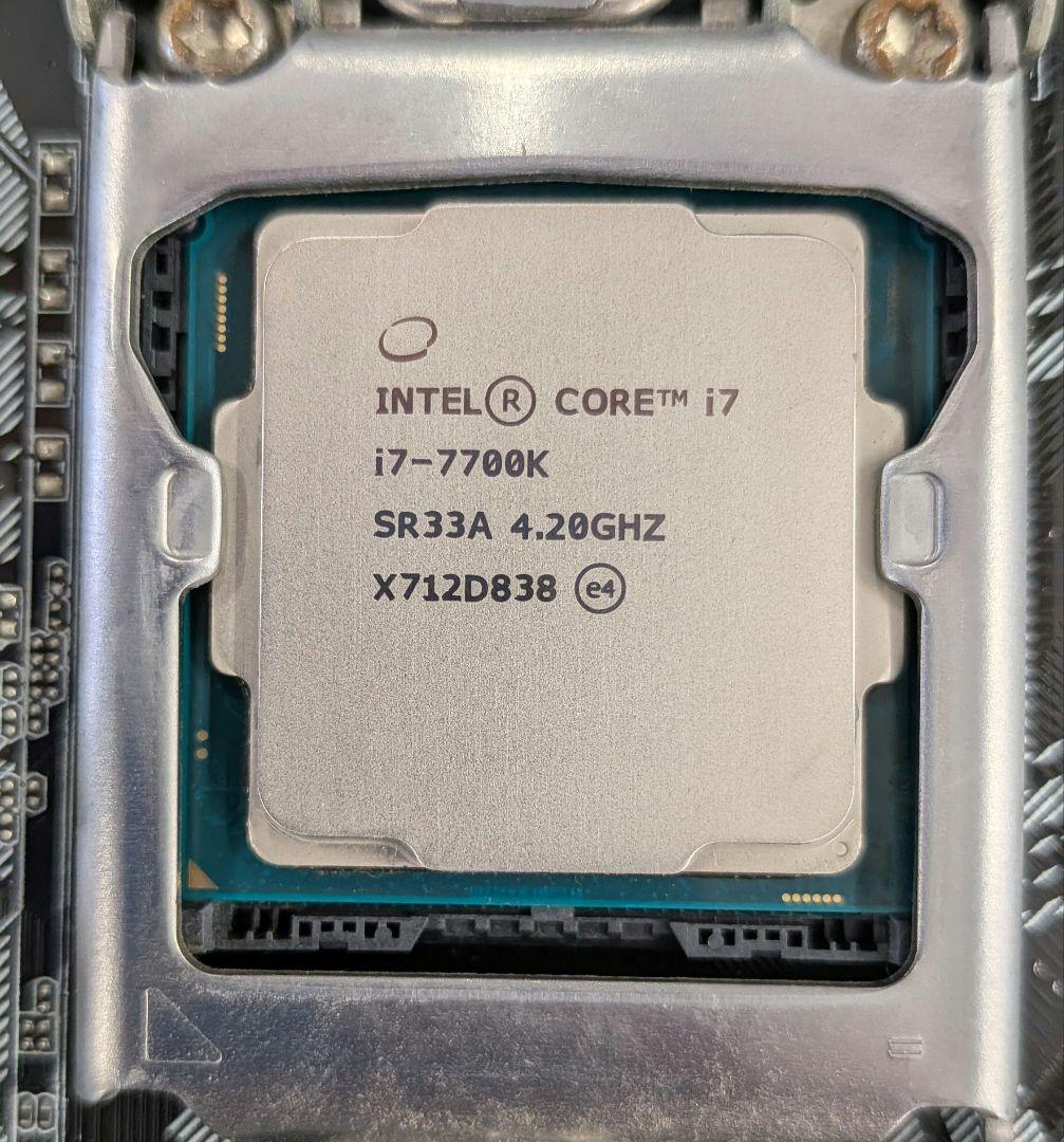 ASUS H110M-A マザーボード＆i7-7700k